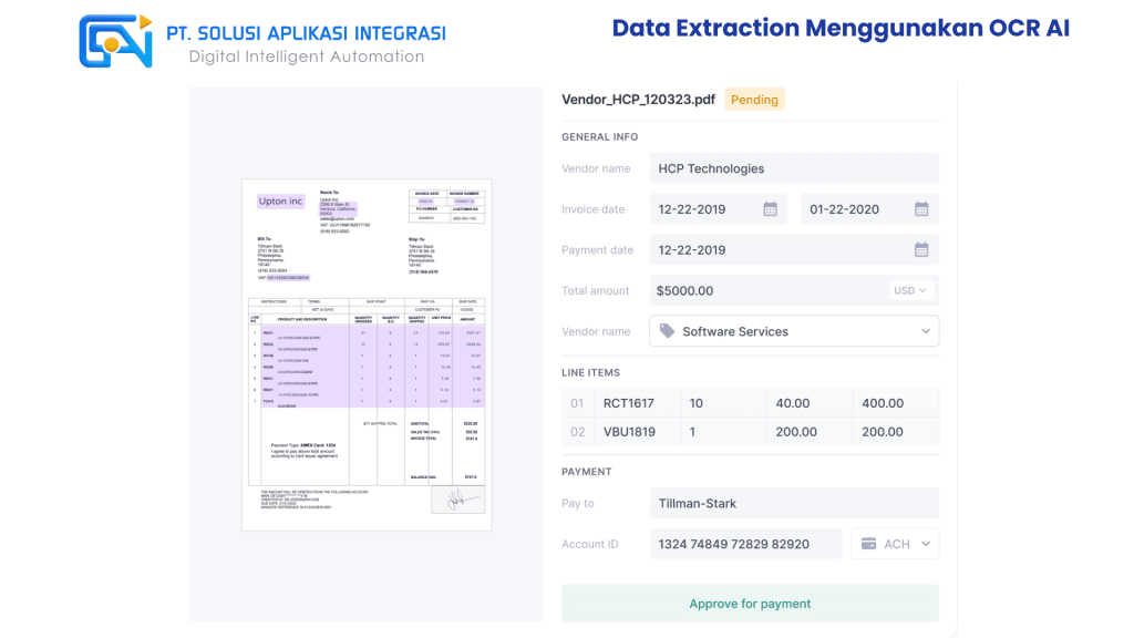 teknologi OCR AI untuk mengekstrak data dengan akurasi tinggi