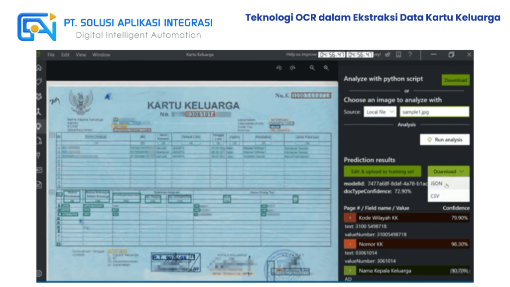 Teknologi OCR dalam Ekstraksi Data Kartu Keluarga