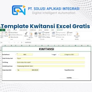 Download Template Kwitansi Excel Gratis Siap Pakai